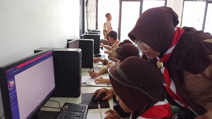 Siswa Siswi MIN 4 SAROLANGUN Ikuti Kegiatan Pramuka JOTA–JOTI 2025