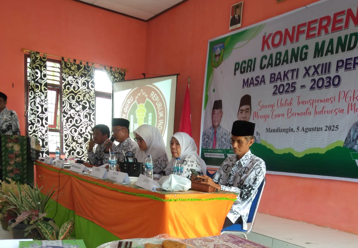 Konferensi PGRI Cabang Mandiangin Masa Bakti XXVI Periode 2025-2030